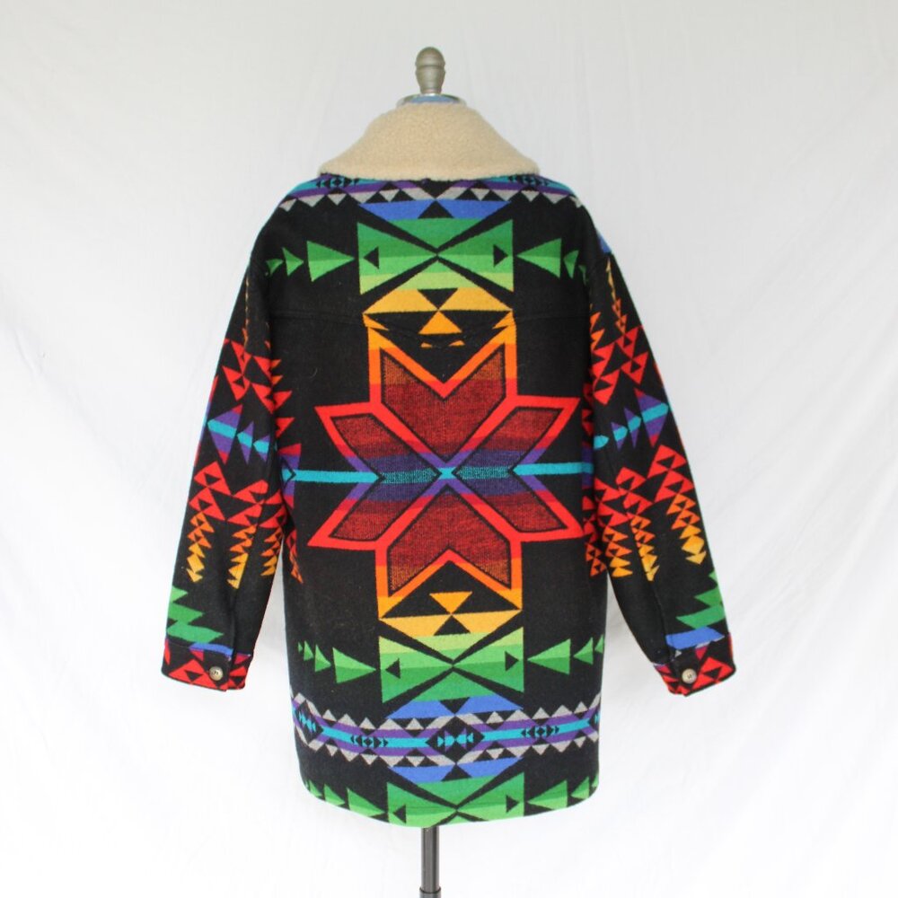 Pendleton shearling Car Coat ranch jacket Wool ma… - image 6